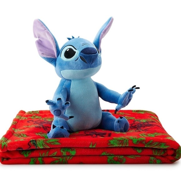 Disney's Lilo & Stitch Kids Buddy & Throw Set by The Big One, Stitch NWT - Picture 3 of 4